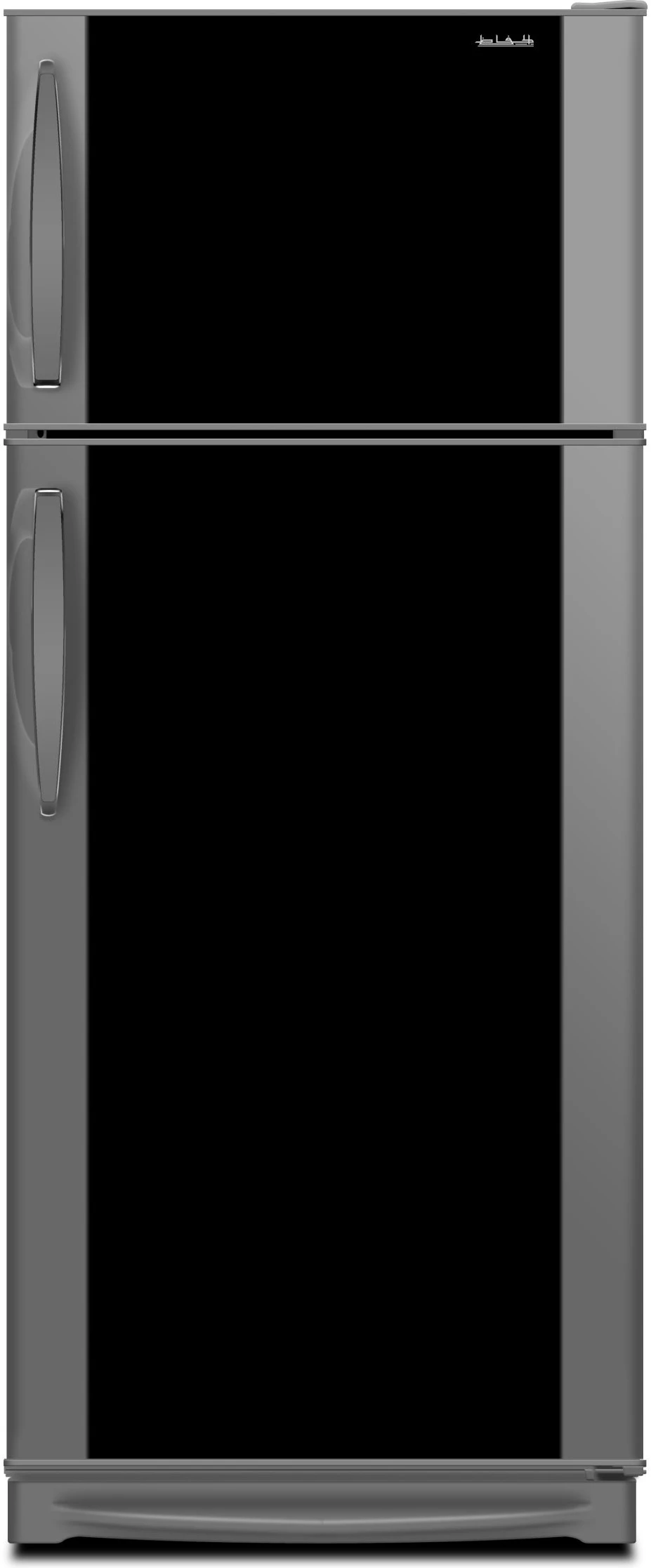 TNSL1911B - برّاد الحافظ تبريد هواء لون فضي رفوف شبك باب أسود