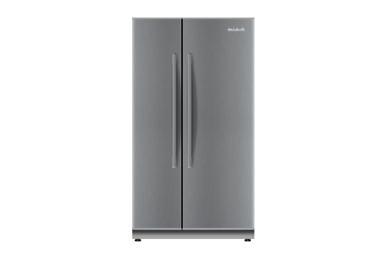 SNSL3024 - ALHAFEZ Side-by-side air-cooling fridge, silver