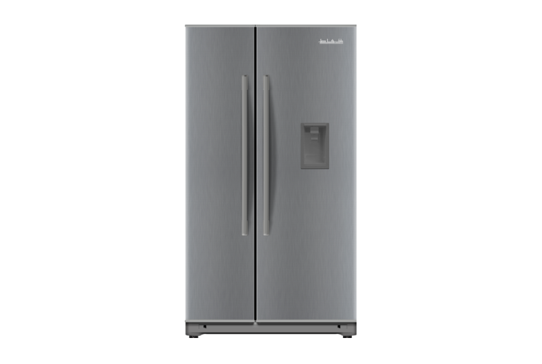 SNSL3024T - ALHAFEZ Side-by-side fridge, silver, with water tap