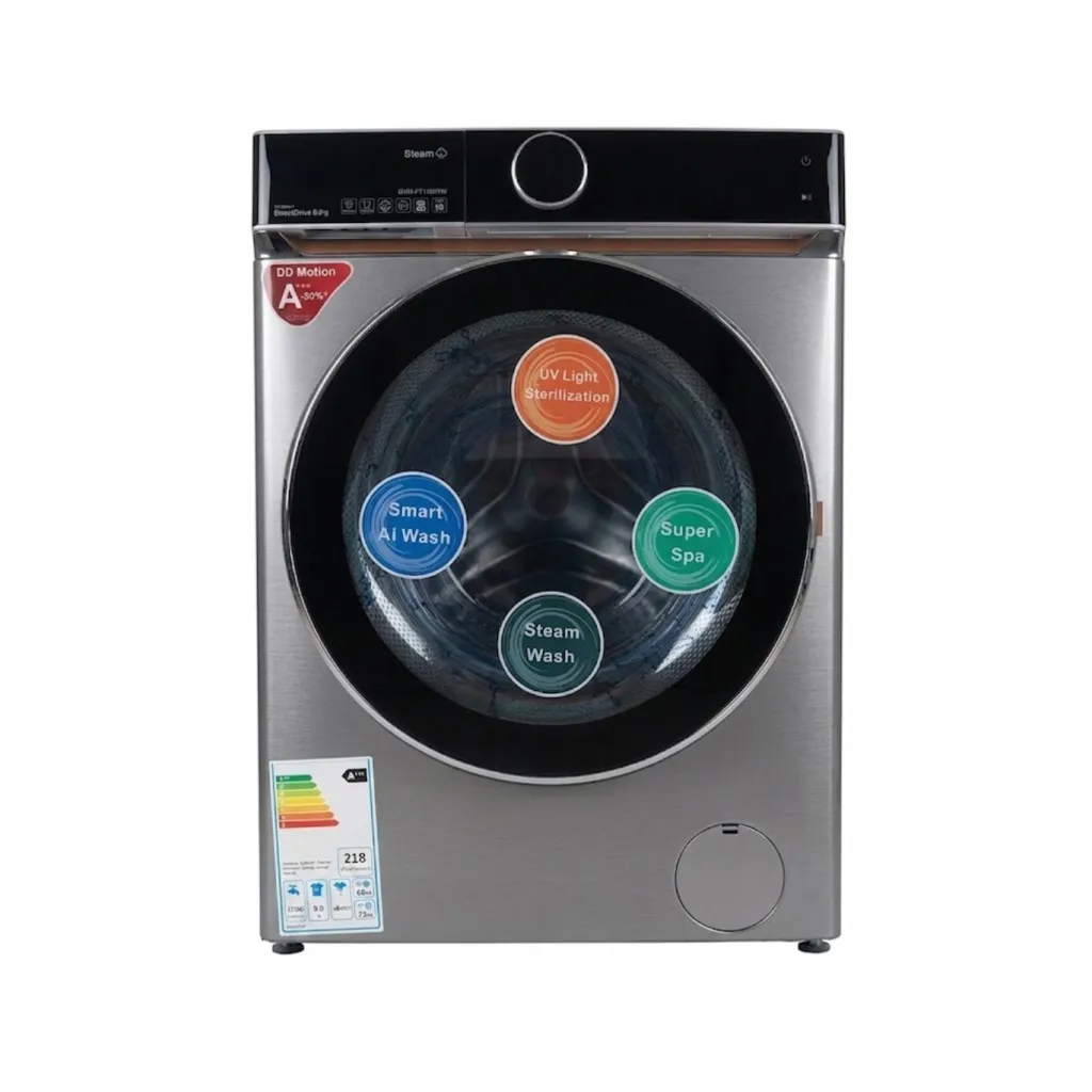 [GWM-FT14801S] GWM-FT14801S - ALHAFEZ Automatic Washing Machine 9 kg Silver 